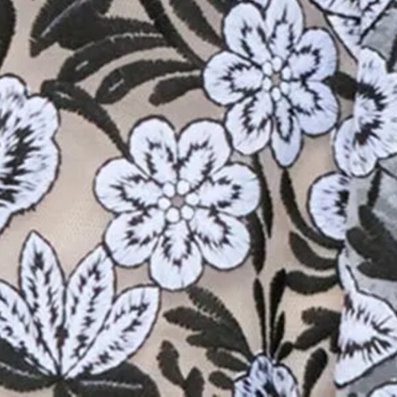 NWT $625 HELSI Mia Plunge Embroidered Midi Dress - MEDIUM - Picture 7 of 7